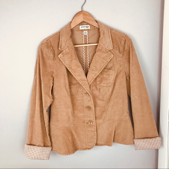 St. John's Bay Jackets & Blazers - St. John's Bay Camel Tan Corduroy Jacket